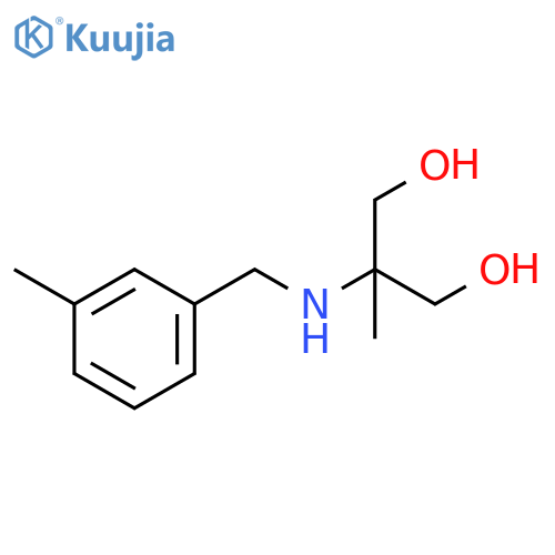 2-methyl-2-{(3-methylphenyl)methylamino}propane-1,3-diol structure