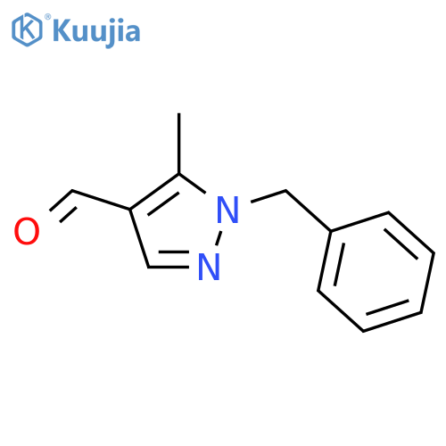 1-Benzyl-5-methyl-1H-pyrazole-4-carbaldehyde structure