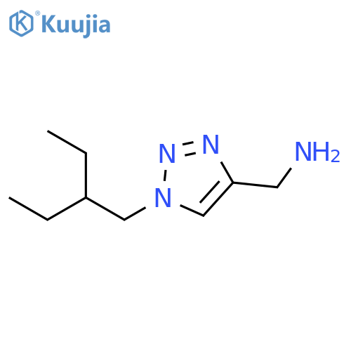 (1-(2-ethylbutyl)-1H-1,2,3-triazol-4-yl)methanamine structure
