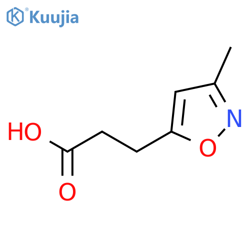 3-(3-methyl-1,2-oxazol-5-yl)propanoic acid structure