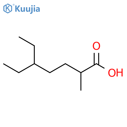 5-ethyl-2-methylheptanoic acid structure