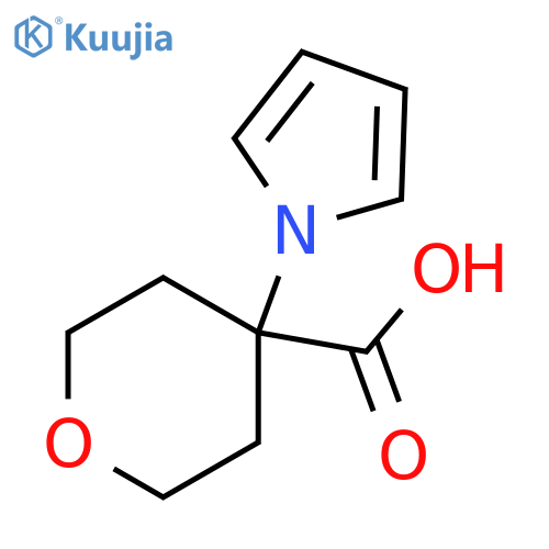 4-(1H-pyrrol-1-yl)tetrahydro-2H-pyran-4-carboxylic acid structure