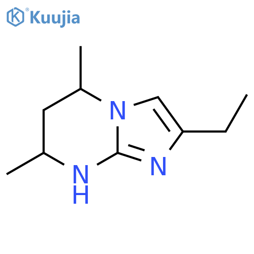 2-ethyl-5,7-dimethyl-5H,6H,7H,8H-imidazo1,2-apyrimidine structure