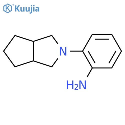 2-{Octahydrocyclopenta[c]pyrrol-2-yl}aniline structure
