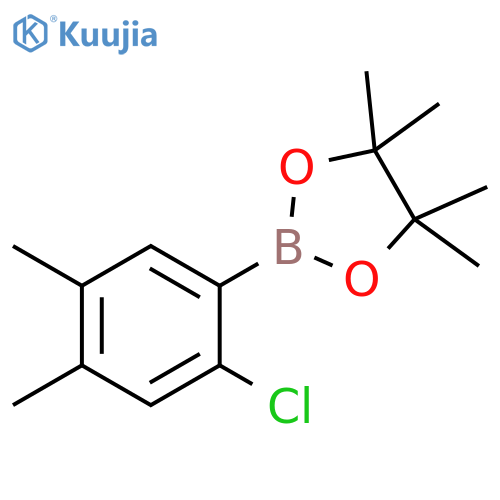2-(2-chloro-4,5-dimethylphenyl)-4,4,5,5-tetramethyl-1,3,2-dioxaborolane structure