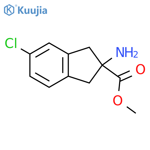 methyl 2-amino-5-chloro-2,3-dihydro-1H-indene-2-carboxylate structure