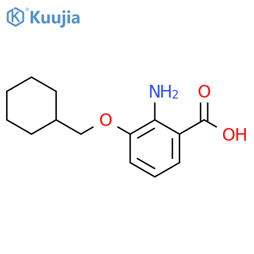 Benzoic acid, 2-amino-3-(cyclohexylmethoxy)- structure