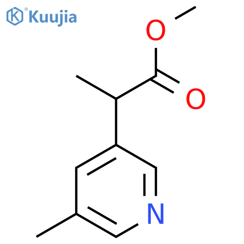 Methyl 2-(5-methylpyridin-3-yl)propanoate structure