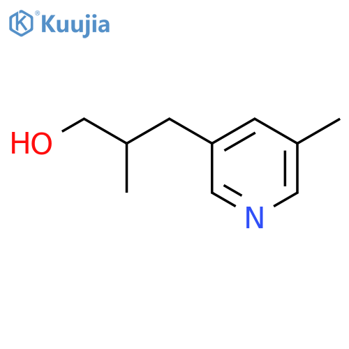 2-Methyl-3-(5-methylpyridin-3-yl)propan-1-ol structure