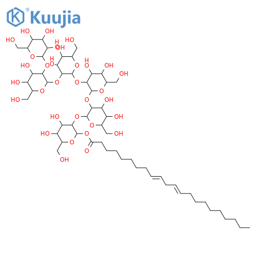 9,12-Docosadienoic acid; (9ξ,12ξ)-form, [α-D-Glucopyranosyl-(1→2)-[α-D-glucopyranosyl-(1→2)-]4-α-D-glucopyranosyl] ester structure
