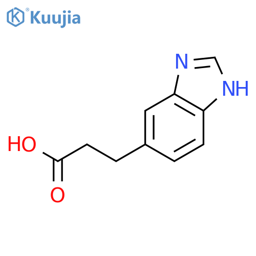 3-(1H-1,3-benzodiazol-6-yl)propanoic acid structure