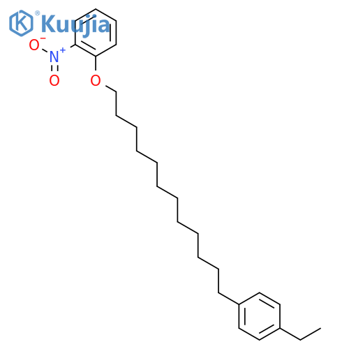 Benzene,1-[[12-(4-ethylphenyl)dodecyl]oxy]-2-nitro- structure