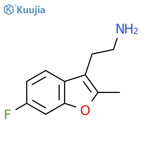 2-(6-fluoro-2-methyl-1-benzofuran-3-yl)ethan-1-amine structure
