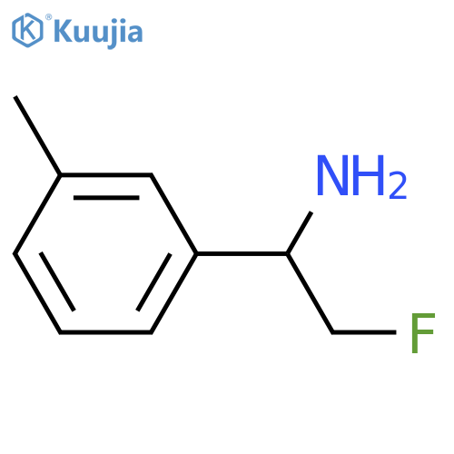 2-FLUORO-1-(3-METHYLPHENYL)ETHAN-1-AMINE structure