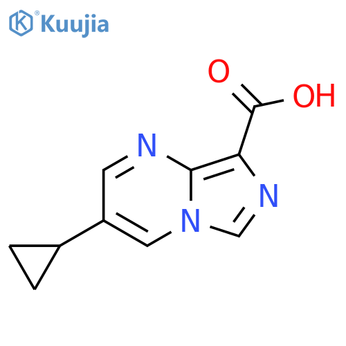 3-cyclopropylimidazo1,5-apyrimidine-8-carboxylic acid structure