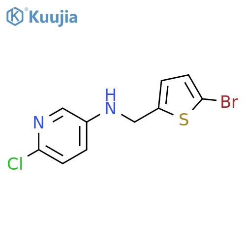N-(5-bromothiophen-2-yl)methyl-6-chloropyridin-3-amine structure