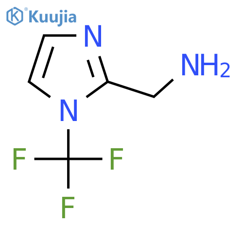 [1-(Trifluoromethyl)imidazol-2-yl]methanamine structure