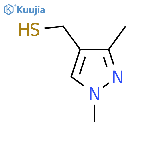 (1,3-Dimethyl-1H-pyrazol-4-yl)methanethiol structure