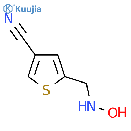 5-(hydroxyamino)methylthiophene-3-carbonitrile structure