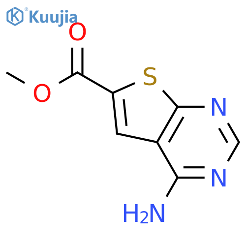 Methyl 4-aminothieno[2,3-d]pyrimidine-6-carboxylate structure
