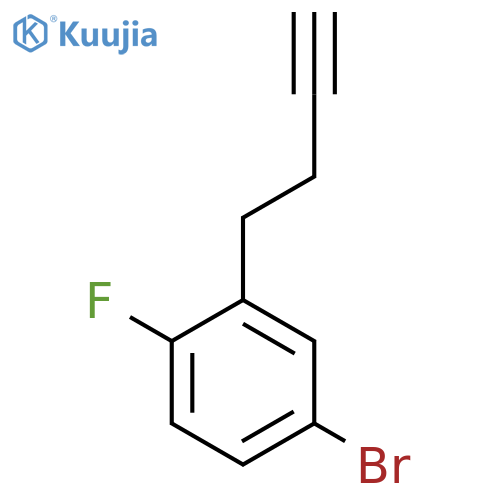 4-bromo-2-(but-3-yn-1-yl)-1-fluorobenzene structure