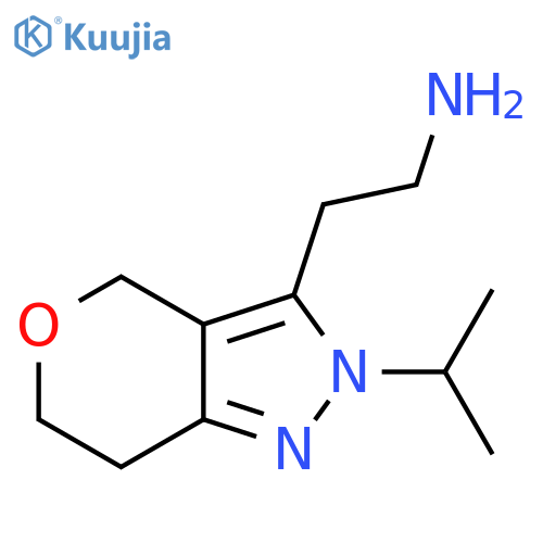 2-(2-isopropyl-2,4,6,7-tetrahydropyrano[4,3-c]pyrazol-3-yl)ethan-1-amine structure