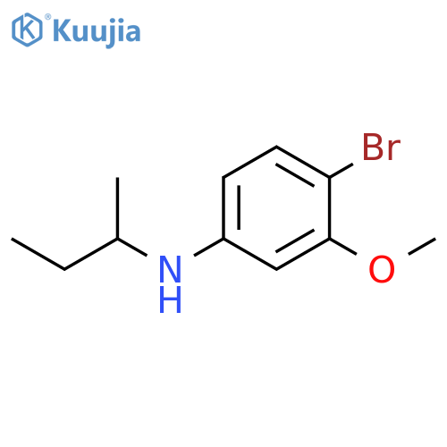 4-bromo-N-(butan-2-yl)-3-methoxyaniline structure