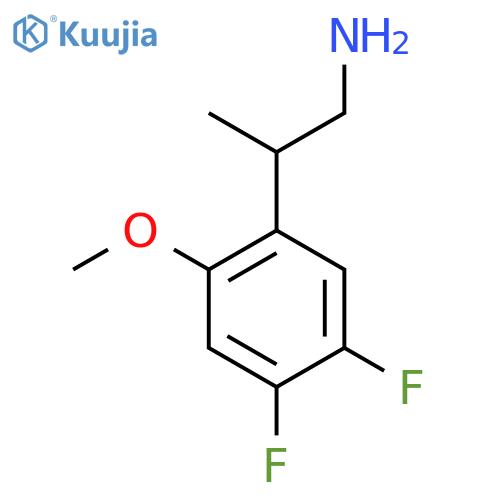 2-(4,5-difluoro-2-methoxyphenyl)propan-1-amine structure