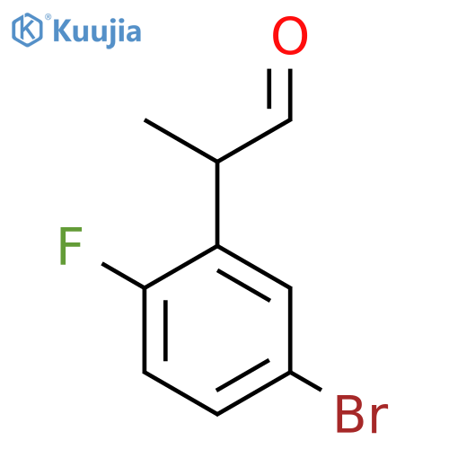 2-(5-bromo-2-fluorophenyl)propanal structure