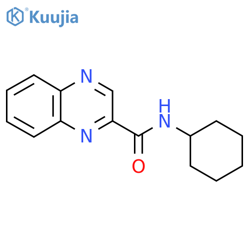 N-cyclohexylquinoxaline-2-carboxamide structure