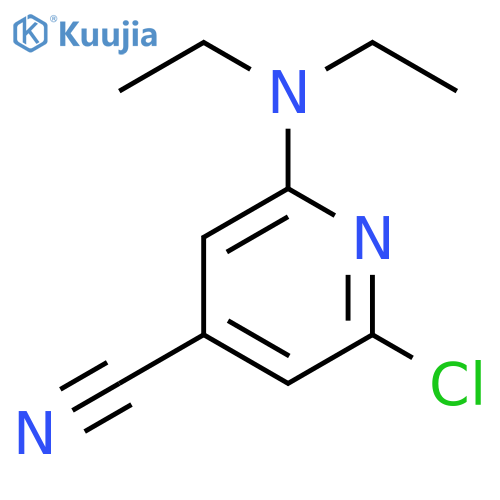 4-Pyridinecarbonitrile, 2-chloro-6-(diethylamino)- structure