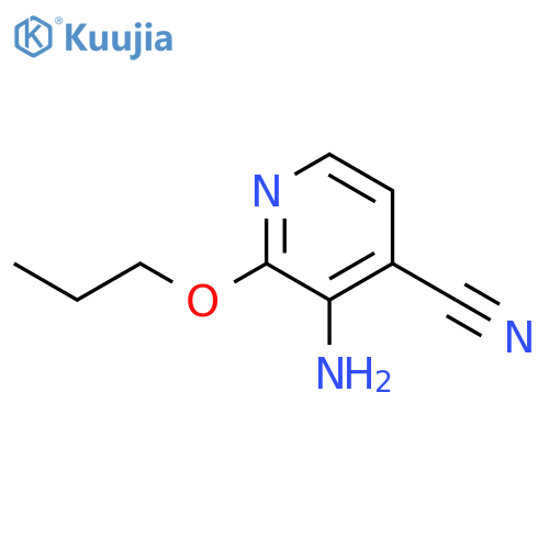 3-amino-2-propoxypyridine-4-carbonitrile structure