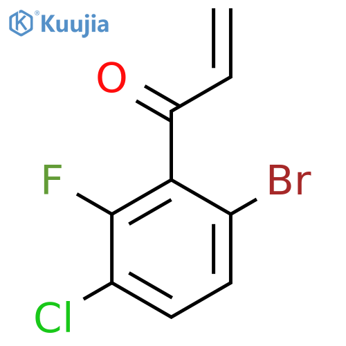 1-(6-bromo-3-chloro-2-fluorophenyl)prop-2-en-1-one structure