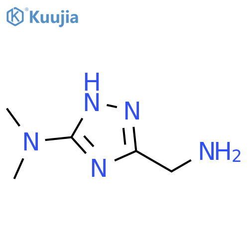 5-(aminomethyl)-N,N-dimethyl-4H-1,2,4-triazol-3-amine structure