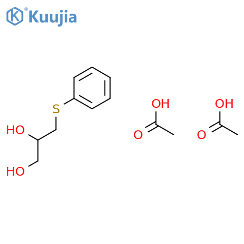 1,2-Propanediol, 3-(phenylthio)-, diacetate structure