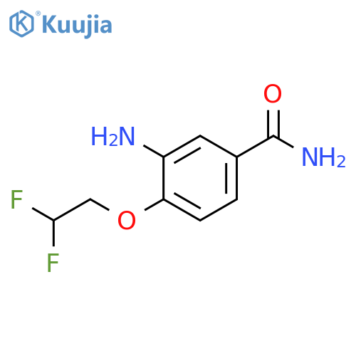 3-amino-4-(2,2-difluoroethoxy)benzamide structure
