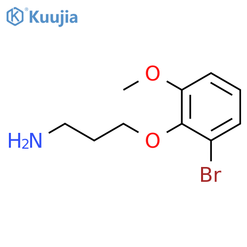 3-(2-bromo-6-methoxyphenoxy)propan-1-amine structure