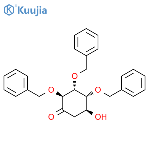 Cyclohexanone, 5-hydroxy-2,3,4-tris(phenylmethoxy)-, (2S,3R,4R,5S)- structure