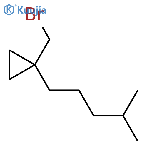 1-(Bromomethyl)-1-(4-methylpentyl)cyclopropane structure