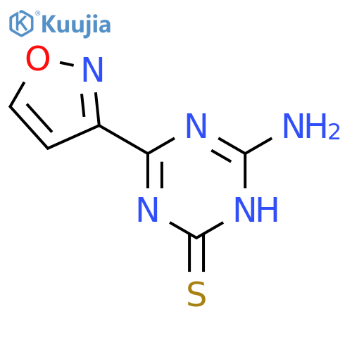 6-Amino-4-(3-isoxazolyl)-1,3,5-triazine-2(1H)-thione structure