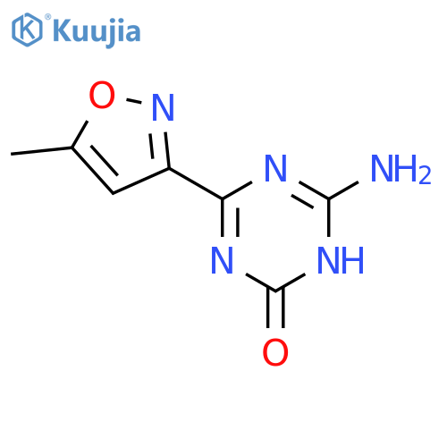 1,3,5-Triazin-2(1H)-one, 6-amino-4-(5-methyl-3-isoxazolyl)- structure