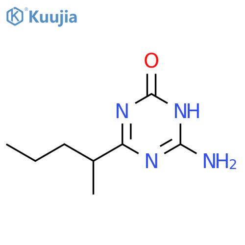 6-Amino-4-(1-methylbutyl)-1,3,5-triazin-2(1H)-one structure