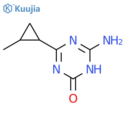 6-Amino-4-(2-methylcyclopropyl)-1,3,5-triazin-2(1H)-one structure