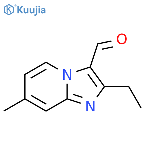 2-ethyl-7-methylimidazo1,2-apyridine-3-carbaldehyde structure