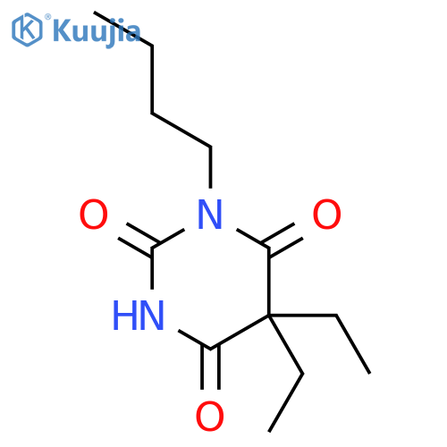 2,4,6(1H,3H,5H)-Pyrimidinetrione,1-butyl-5,5-diethyl- structure