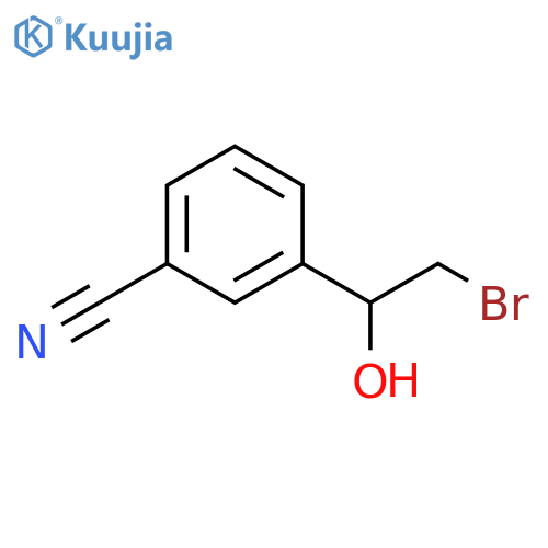 3-(2-bromo-1-hydroxyethyl)benzonitrile structure
