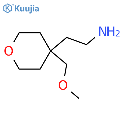 2-4-(methoxymethyl)oxan-4-ylethan-1-amine structure