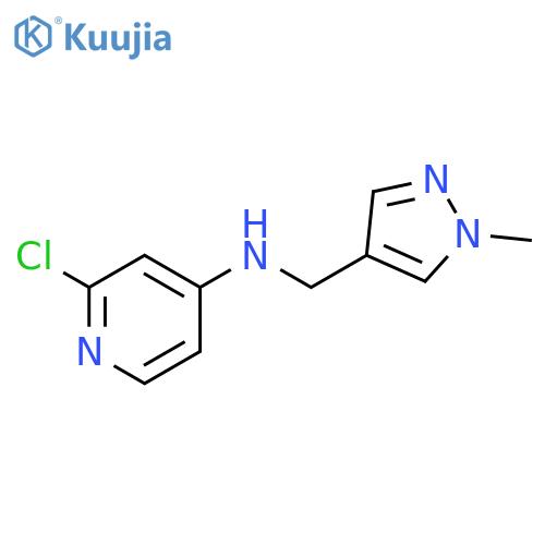2-chloro-N-(1-methyl-1H-pyrazol-4-yl)methylpyridin-4-amine structure