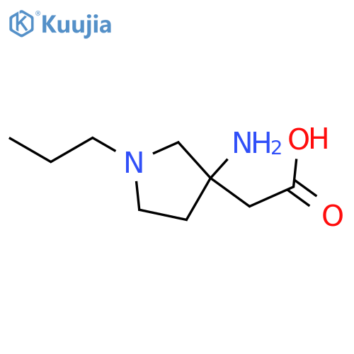 2-(3-amino-1-propylpyrrolidin-3-yl)acetic acid structure