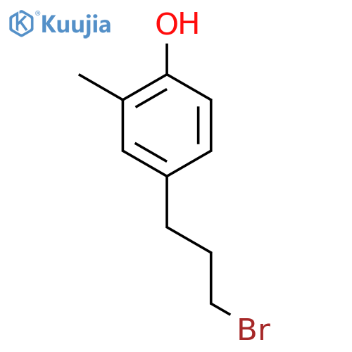 4-(3-Bromopropyl)-2-methylphenol structure